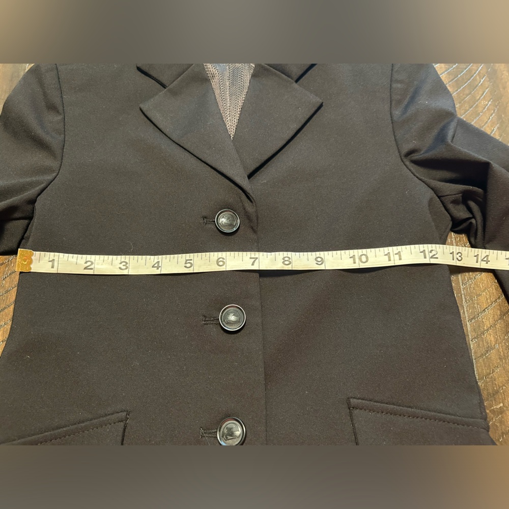 Black Classic Competition Horse Back Riding Jacket               Size 10R - Picture 3 of 9